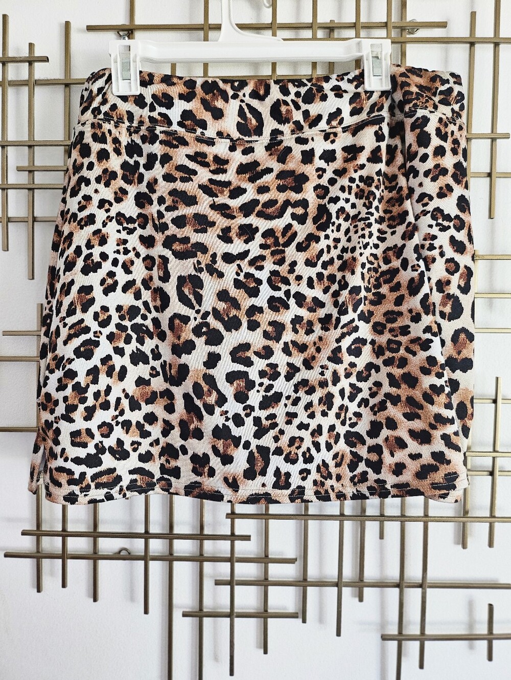 XXL-Leopard Print Skort